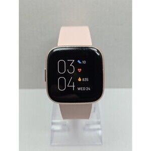Fitbit Versa 2 Smartwatch Pink 40mm Alexa WR50M Always On Display No Charger